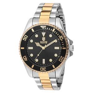 Invicta X Montres Prestige Men's Silver/Gold/Black Watch 42mm New!